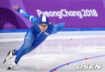 [사진]스피드스케이팅 500m 질주하는 김준호