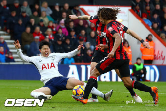 '손흥민 17-18호골 폭발' 토트넘, 본머스에 4-1 대역전승-3위 점프