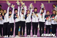 [사진]금메달 번쩍 한국 여자 핸드볼