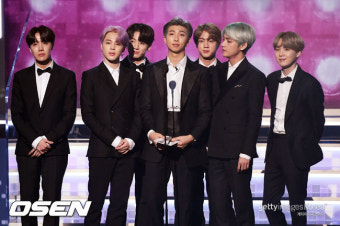 BTS, 베스트 R&B 앨범 부문 시상..