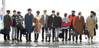 [사진]세븐틴,'개성 넘치는 공항패션'