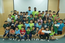 전북 송범근-이비니, 전주 지곡초등학교 방문 