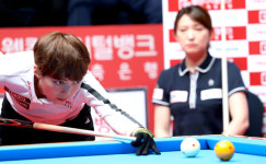 주부챔프 임정숙, 日 하야시 꺾고 최초 2연속 정상 프로당구 역사 창조
