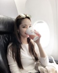 박민영, 기내서 커피 한 잔의 여유..오늘도 미모 열일 중 [★SHOT!]
