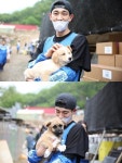 천사같은 아이들..윤박, 유기견 입양 독려 훈훈 [★SHOT!]