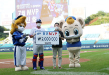 7월 OPS 1.101 강민호, 7월 올곧은병원 월간 MVP 수상 [오!쎈 대구]