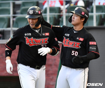 [사진]강백호, '역전 투런포' 장성우 최고