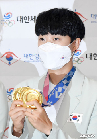 [사진]안산,'하계올림픽 한국 선수 최초 3관왕'