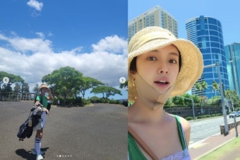 '이영돈︎' 황정음, 이혼 위기 극복하고 여유..아빠 닮은 골프신동 子[Oh!쎈 이슈]