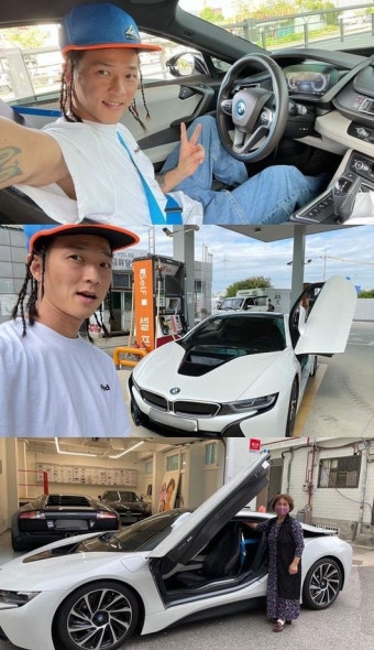 '박애리' 팝핀현준, 억대 B사 외제차 또 샀다..슈퍼카 주차장도 공개