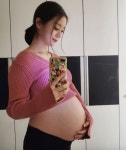 임신7개월 헤림, 터질 듯한 D라인+핏줄까지 선명..♥신민철 사랑이
