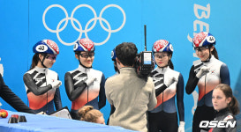 [사진]자신감 넘치는 대한민국 여자 계주팀