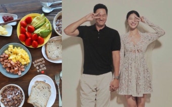 ‘이상해 며느리’ 김윤지, 한강뷰 집서 브런치 즐기는 신혼부부 “늦은 아침”