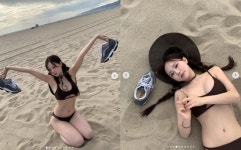 애둘맘 홍영기, 몸매까지 완벽해도 되나요