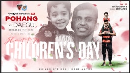 포항, 어린이날 홈경기서 특별한 추억 선물한다