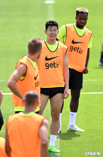 [사진]체력왕 손흥민도 지쳐버린 지옥훈련