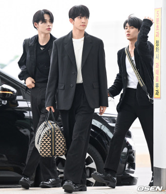[사진]엔하이픈 니키-희승-제이,'화보 같은 출국길'