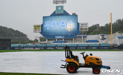 [사진] 대구 삼성-SSG 경기 우천 취소