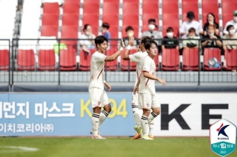 '서진수-링 연속골' 제주, 김천에 2-1 역전승...5경기 만에 승리