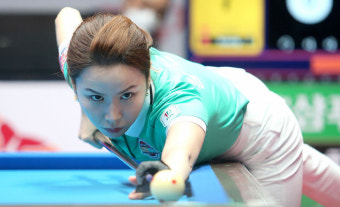 '전 아마 1위' 김진아, 프로당구 LBPA  데뷔 첫 64강행