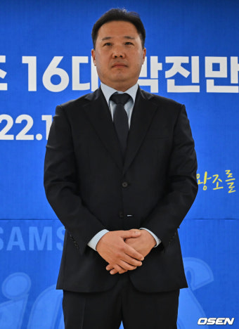 [사진] 박진만 감독, 초보 감독으로 취임합니다.