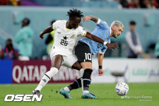 벤투호 16강 열쇠 우루과이, 선제골 터졌다.. 가나에 1-0 리드[전반진행중]