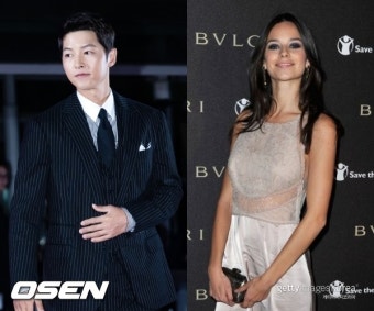 송중기, 임신 중 ︎케이티와 2번째 결혼식..시상식급 웨딩vs스몰 웨딩[Oh!쎈 이슈]