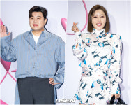 [사진]김호중-송가인,패션쇼에 뜬 국민 트롯남매