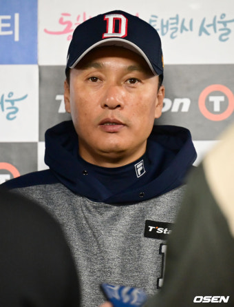 [사진]이승엽 감독,'가벼운 인터뷰'