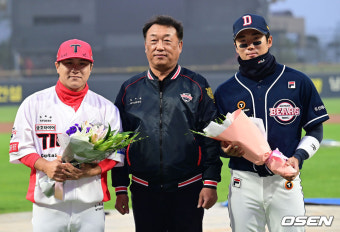 [사진]최준영 대표이사,'김선빈, 허경민과 함께'