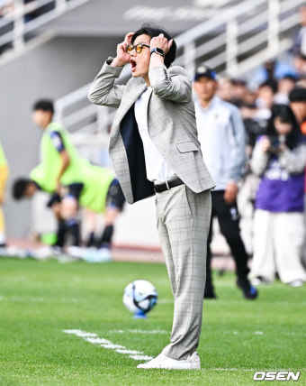 '후반 막판 실점 1-1 무승부' 광주 이정효 감독, 