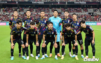 [사진] 기념촬영하는 대한민국 축구 대표팀