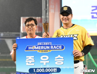 [사진]박병호,'홈런레이스 아쉬운 준우승'
