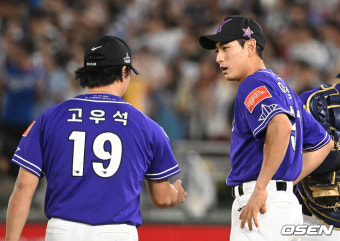 [사진]이정후-고우석,'매제만 믿는다'