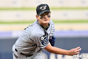 한화 김서현, 퓨처스리그 두산전 3⅓이닝 4실점 고전 '최고 154km'