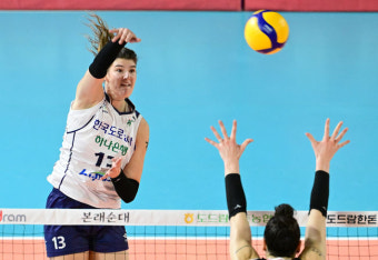 정관장 기세 잠재운 도로공사, 개막 4연패 탈출…첫 승 신고, 부키리치 31점 폭발 [대전 리뷰]