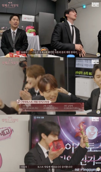 ‘핑계고 시상식’ 이동욱, 인기상·작품상 수상에 유재석의 ‘정’까지 받았다 [Oh!쎈 리뷰]