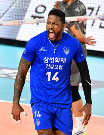 '요스바니 41점 대폭발' 삼성화재, 대한항공에 3-1 역전승…2위 자리 수성했다 [대전 리뷰]