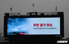 [사진]잠실 LG-KT 경기, 우천 취소