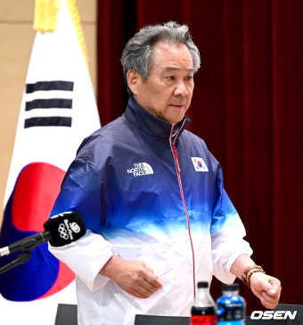 [사진]'2024 파리올림픽 D-30' 미디어데이 참석하는 이기흥 대한체육회장