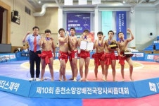 신어중, 제10회 춘천소양강배전국장사씨름대회서 단체전 5관왕 달성