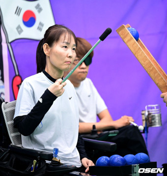 [사진]보치아 강선희-정호원, '2024 파리 패럴림픽' 앞두고 실전 같은 훈련