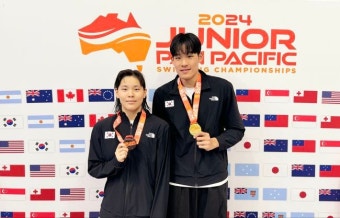 '韓 신기록 보유' 김영범, 주니어 팬퍼시픽 접영 100m 우승, 2관왕 달성...女 김도연도 동메달