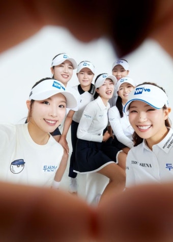 프로필 촬영 완료! 두산건설 We’ve 골프단 7인, 25시즌 최고의 경기력&팬서비스 다짐