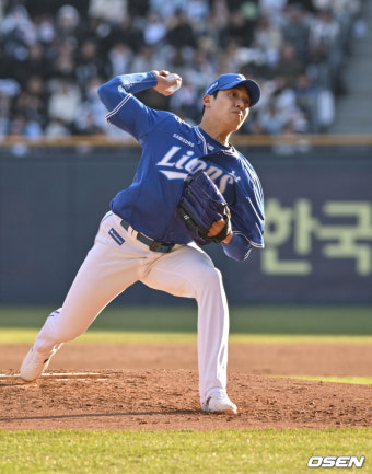 [사진]삼성 선발 원태인, '에이스의 복귀'