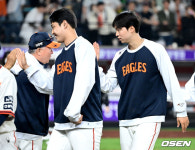 '5연승' 한화 또 이겼다, 9일 만에 10위→3위 도약…9G 8승 급반등, 김경문 감독 