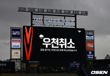 [사진]한화-LG 경기, 우천으로 취소