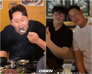 '194cm에 130kg' 이대호, 20kg 감량 전후 어땠나..볼살 홀쭉 [핫피플]