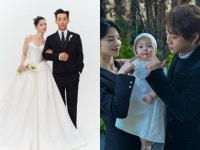 양홍원원현주, '혼전출산' 2년만 오늘(18일) 결혼..1살 딸 화동[Oh!쎈 이슈]