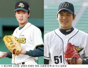 '신인왕 후보' 조용훈-임태훈, 장외 설전도 '점화'